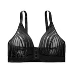 Soutien-gorge sexy sans bretelles en dentelle rayée pour femmes