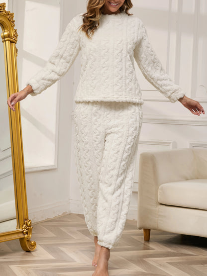 Pyjama Chaud Femme – Ensemble en Flanelle 2 Pièces