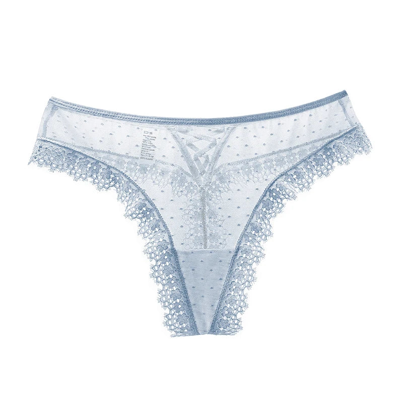 String taille basse en dentelle évider pour femmes