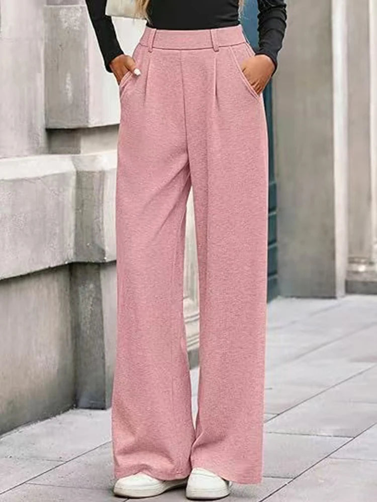 Pantalon côtelé décontracté pour femmes