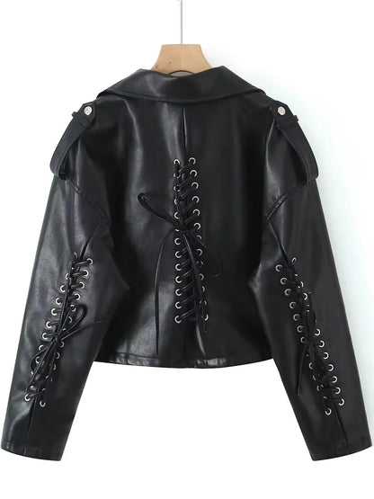 Veste en Similicuir Femme – Style Urbain