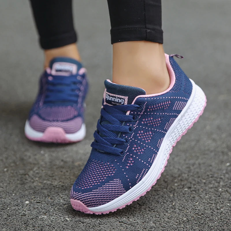Baskets souples en maille pour femmes