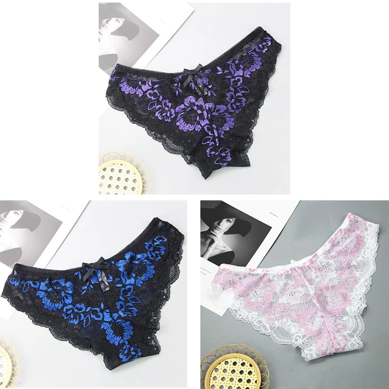 Lot de 3 culottes sexy pour femmes