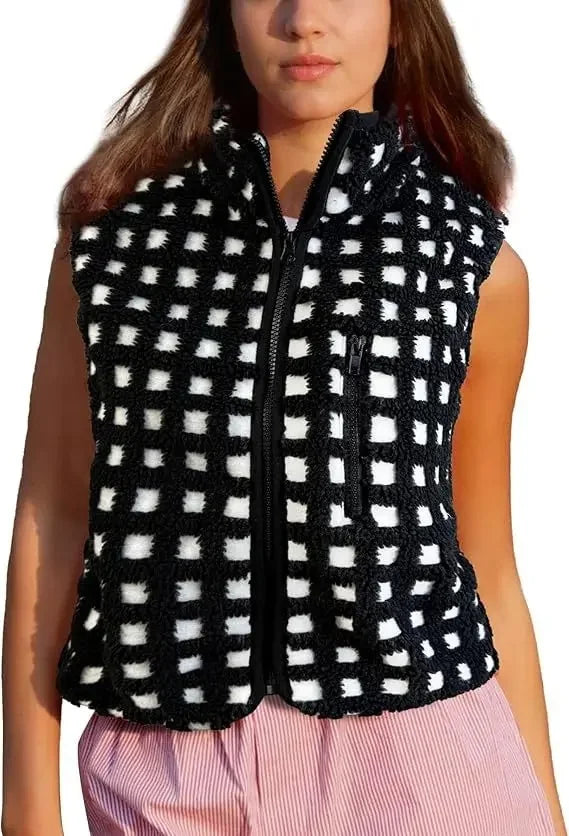 Gilet à fermeture éclair pour femmes