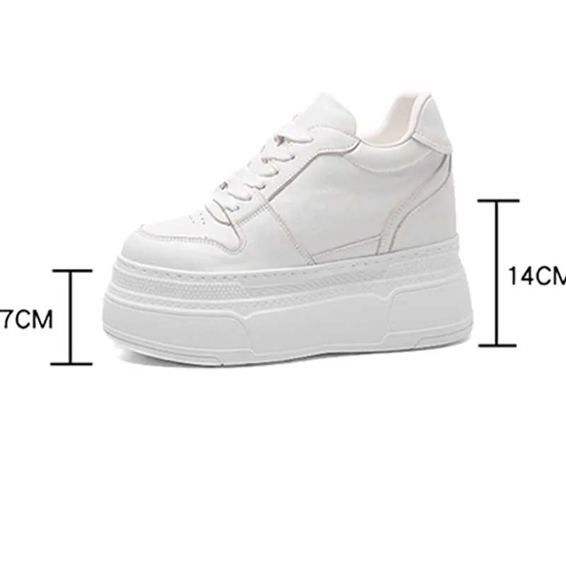 Basket en cuir véritable pour femmes