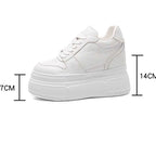 Basket en cuir véritable pour femmes