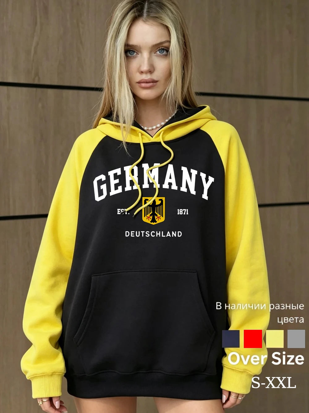 Sweat à capuche Allemagne Est.1871 pour femmes