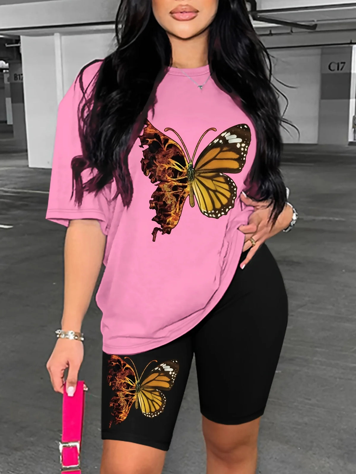 Ensemble 2 Pièces Femme – Motif Papillon