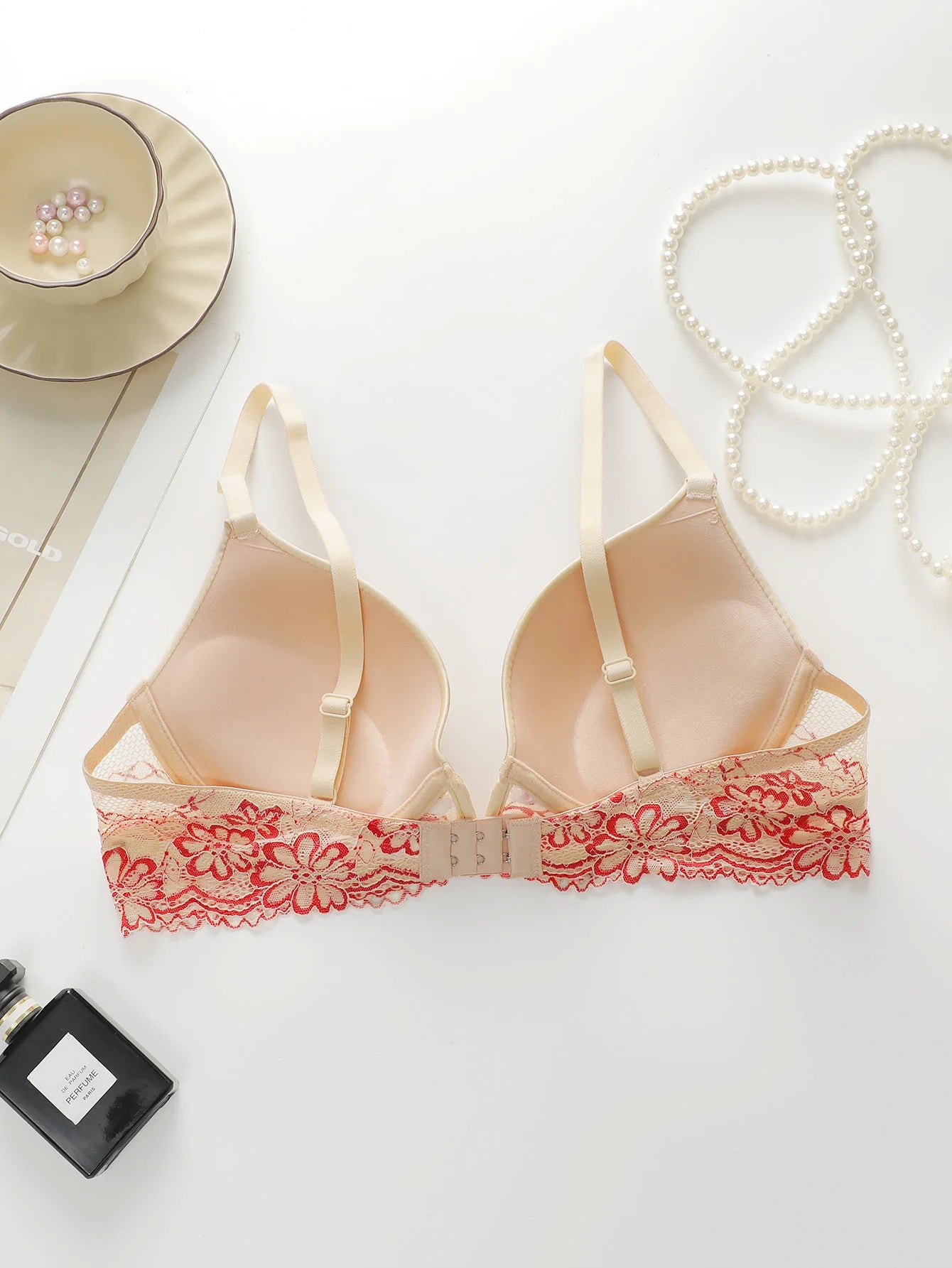 Soutien-gorge Push Up confortable en V profond pour femmes