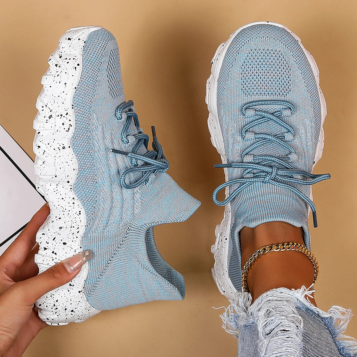 Baskets confortables à semelle souple pour femmes