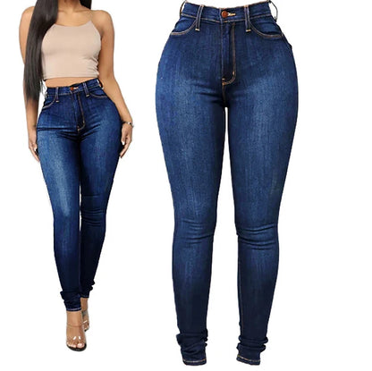 Jean Skinny Femme – Taille Haute et Denim Extensible
