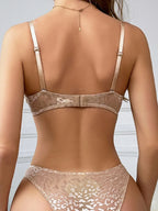 Ensemble 2 pièces soutien-gorge Push Up et culotte assortie pour femmes