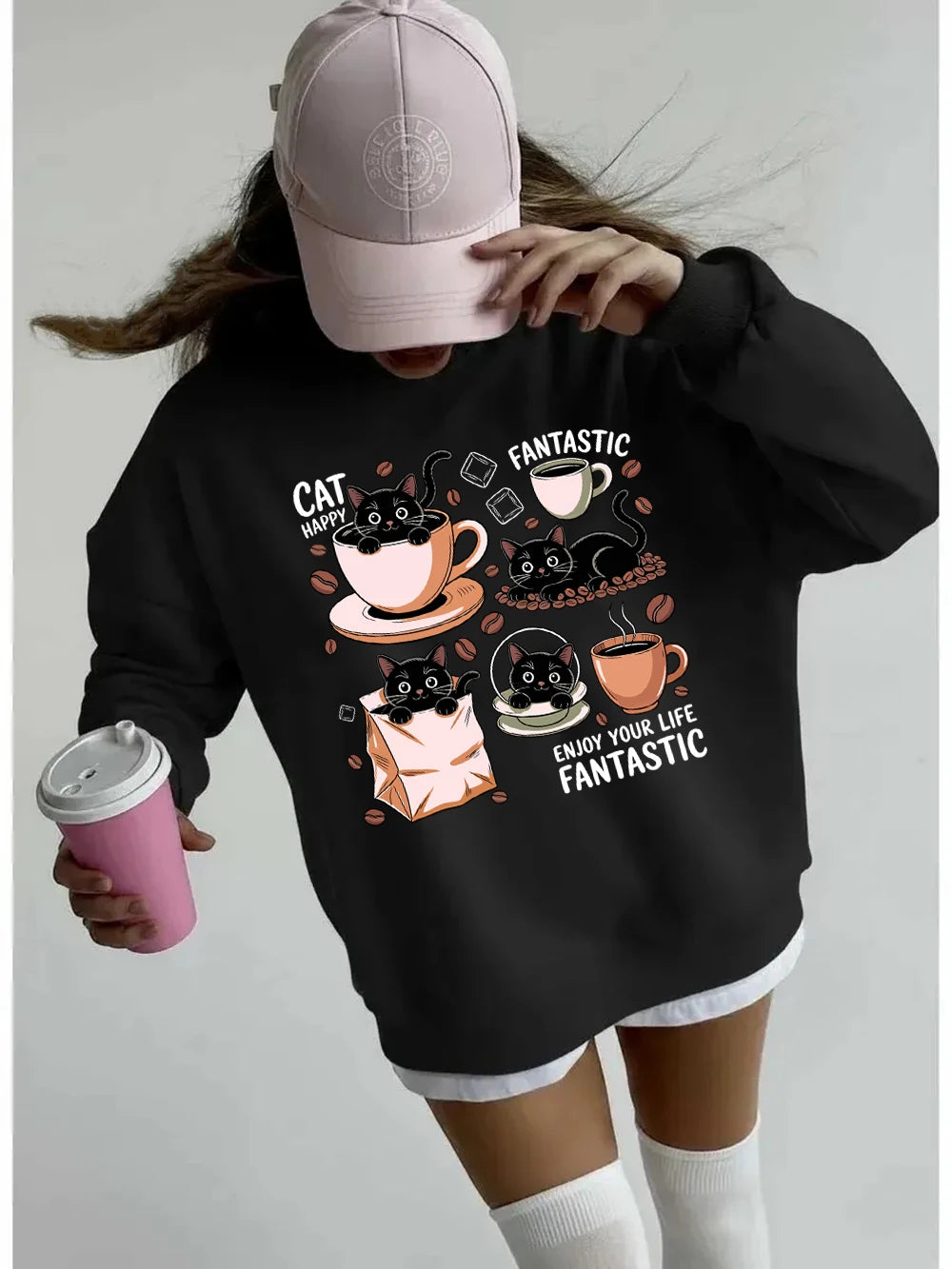 Sweat-shirt à capuche pour femmes
