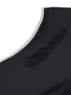 Body transparent dos nu hauts moulante pour femmes