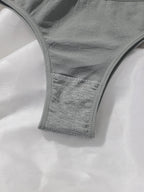 String triangle sexy de couleur unie pour femmes