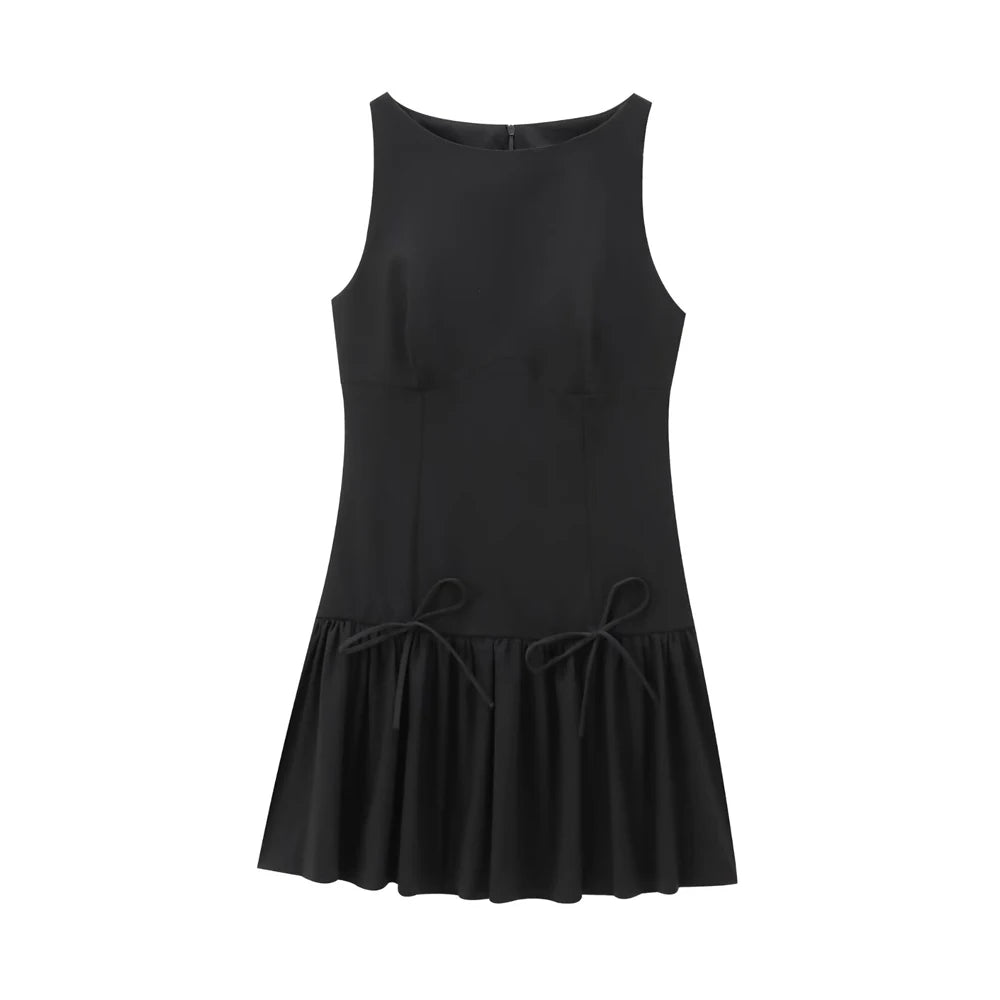 Robe courte à volants pour femmes