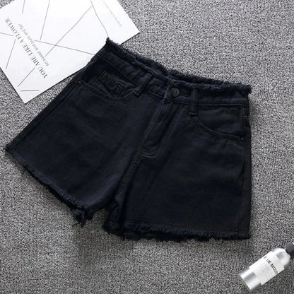 Short en Jean Femme – Bords Effilochés