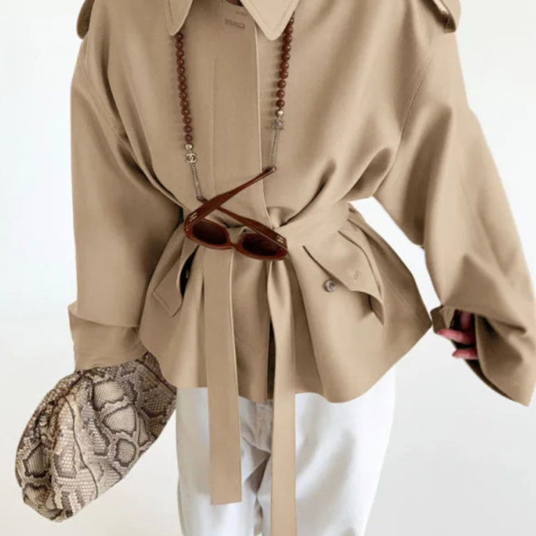 Manteaux à ceinture à manches longues pour femmes
