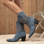 Bottes vintage confortable Western pour femmes