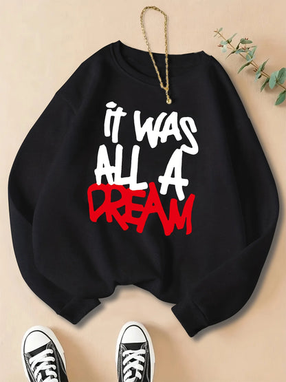 Pull Décontracté Femme – Imprimé It Was A