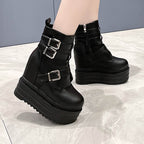 Bottines en cuir PU pour femmes