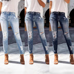 Jeans troués pour femmes