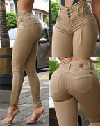 Pantalon taille haute pour femmes