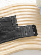Soutien-gorge sexy en dentelle lisse de couleur unie pour femmes