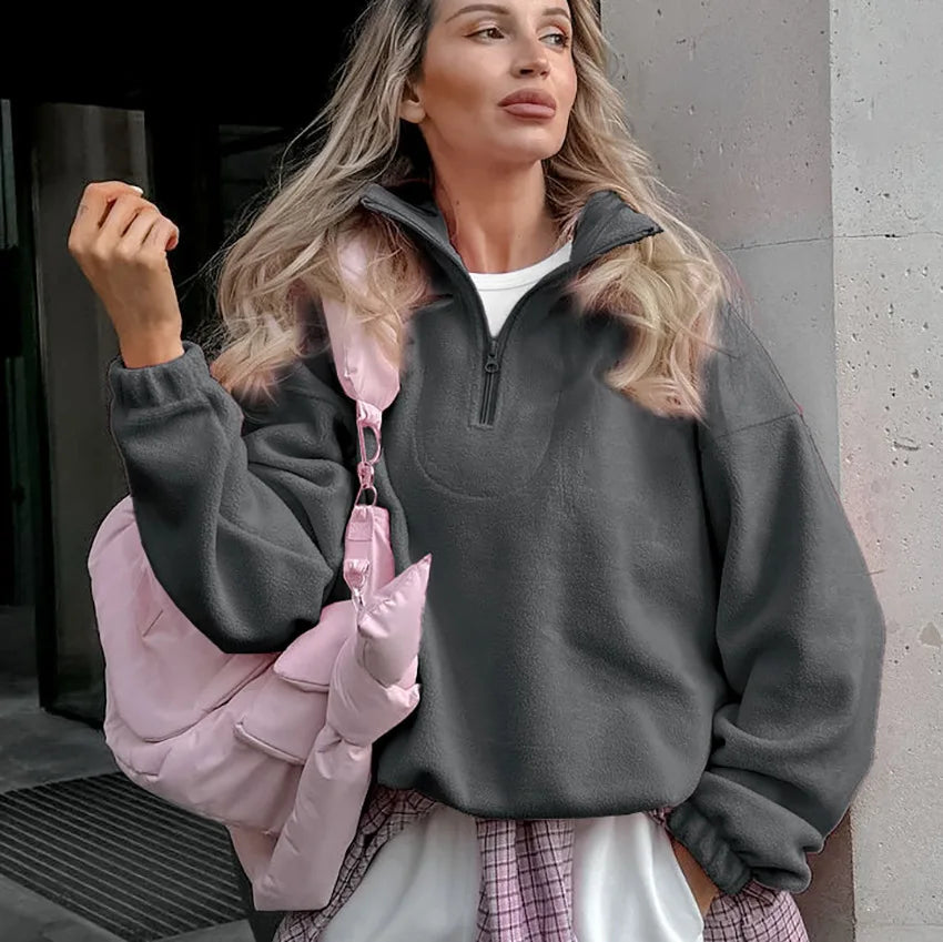 Sweat-shirt à capuche en molleton pour femmes