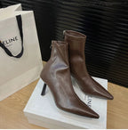 Bottine de rinçage pointues pour femmes