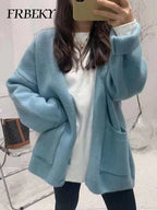 Cardigan décontracté de style paresseux pour femmes