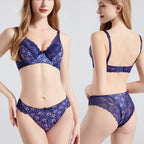 Ensemble soutien-gorge et culotte de luxe grande taille pour femmes