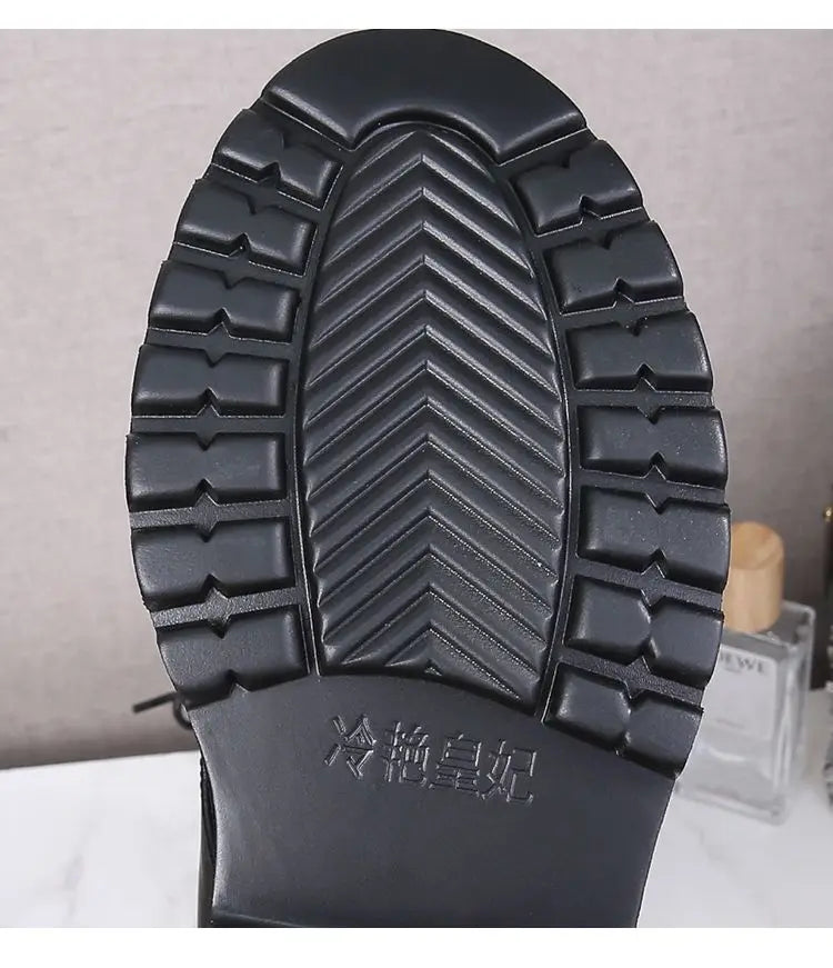 Bottes à semelle compensée en polyuréthane pour femmes
