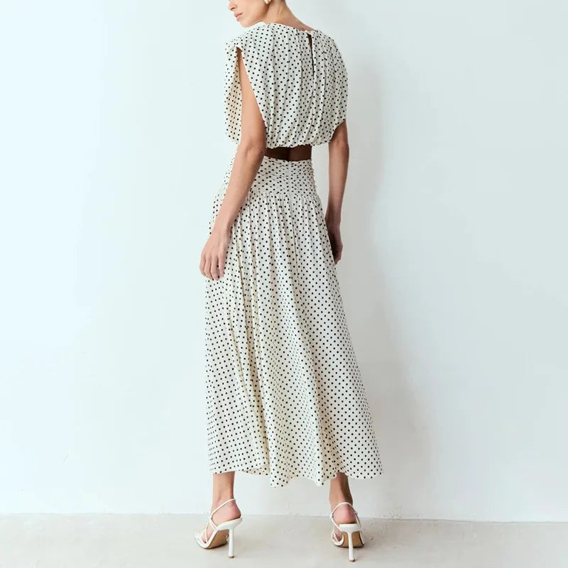 Ensemble 2 pièces à pois pour femmes