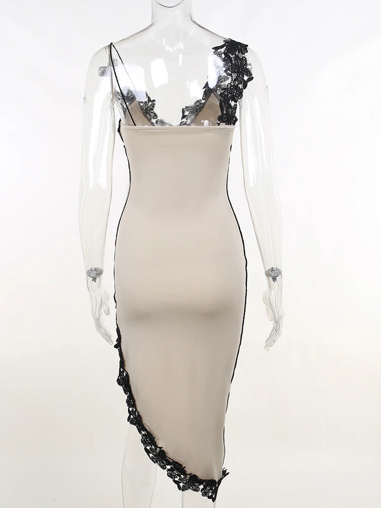 Robe de soirée avec dentelle pour femmes