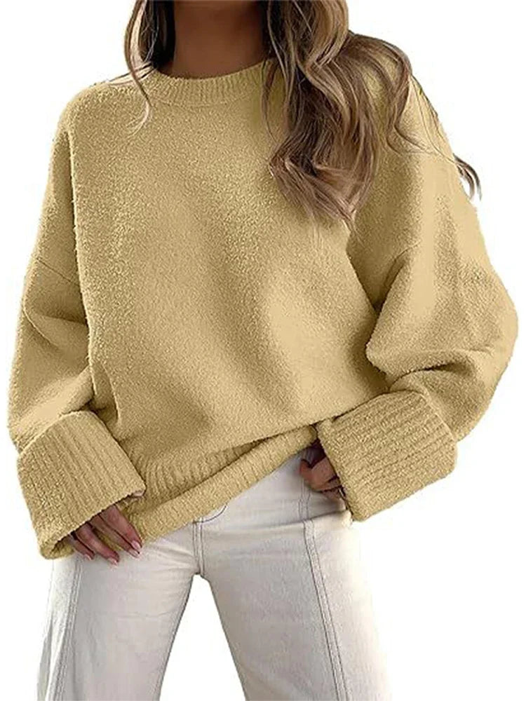 Pull en cachemire à col rond pour femmes