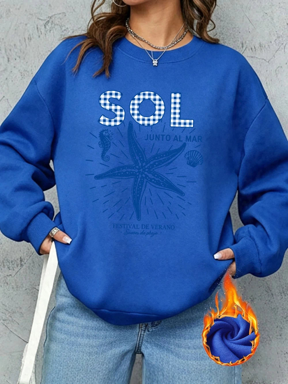 Sweat-shirts imprimés Sol Junto Al Mar pour femmes