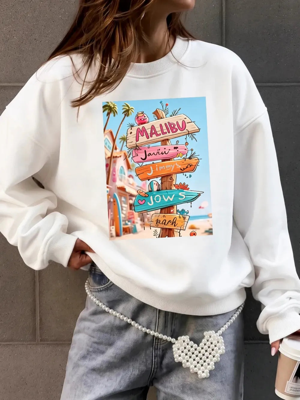 Sweat-shirts à capuche amples et sportifs pour femmes