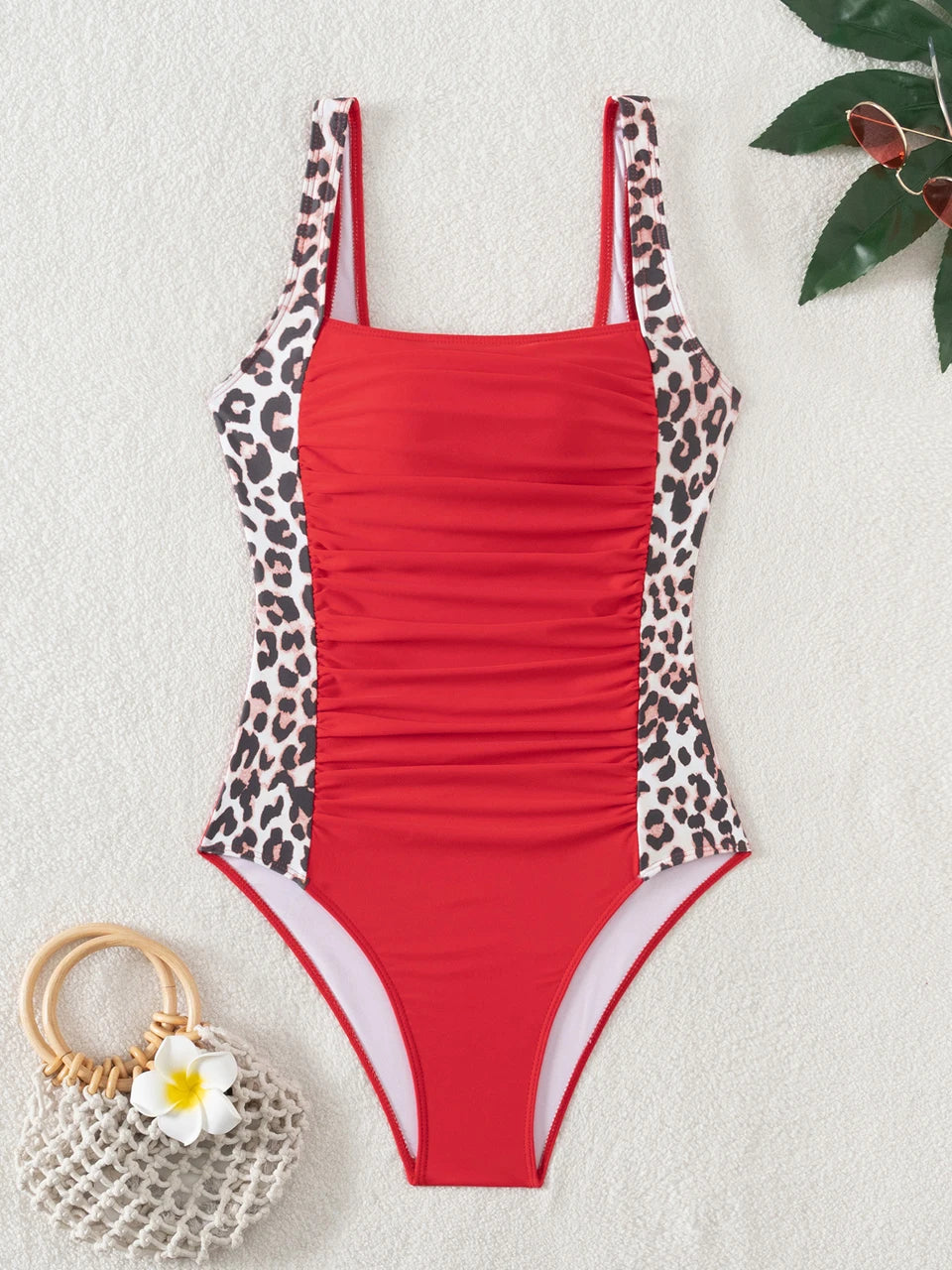 Maillot de bain une pièce léopard pour femmes