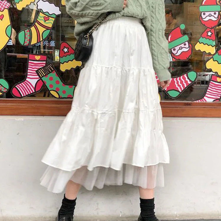Jupe longue en tulle pour femmes
