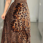 Robe longue à volants pour femmes