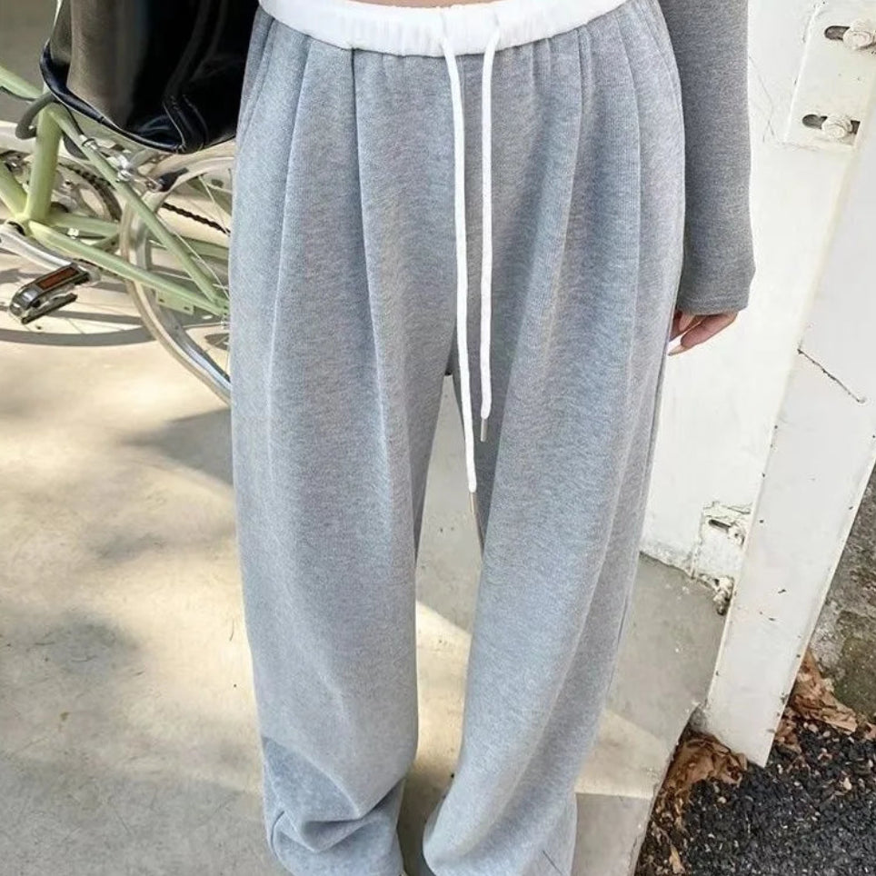 Pantalon de survêtement noir décontracté pour femmes