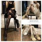 Collants résille floraux sexy pour femmes