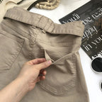 Jupe-pantalon en jean de style safari pour femmes