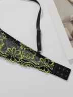 Soutien-gorge sexy en dentelle florale brodée pour femmes