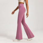Leggings taille haute pantalons à jambes larges bas respirant pour femmes