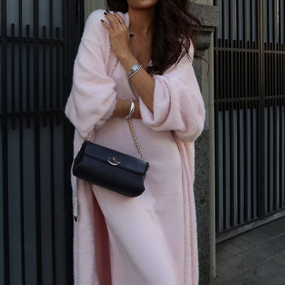 Cardigan femme chaud et doux à manches longues