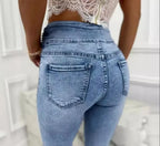 Pantalon crayon en jean pour femmes