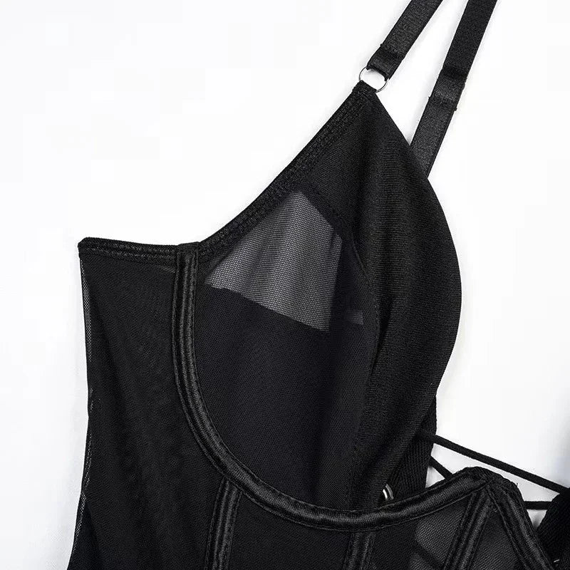 Gaine en Résille Transparente Femme