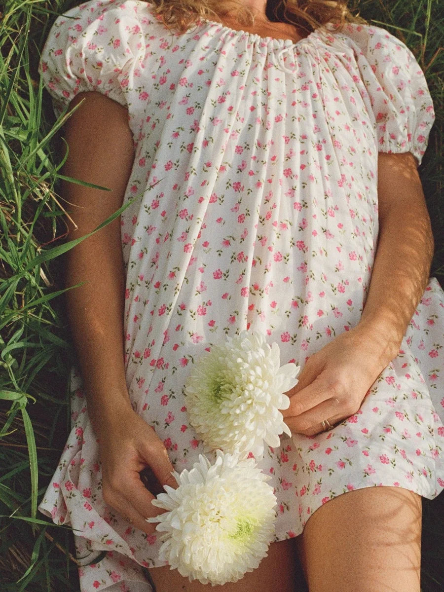 Mini robe vintage à carreaux pour femmes
